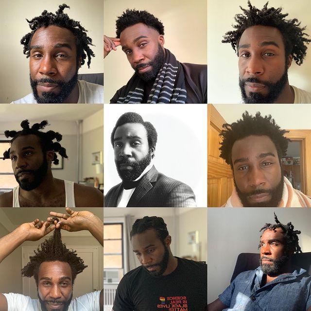 Tramell Tillman in nine different hairdos.